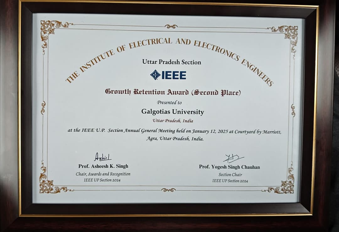 Best Emerging Student Branch 2024 - Celebrating Technical Excellence
